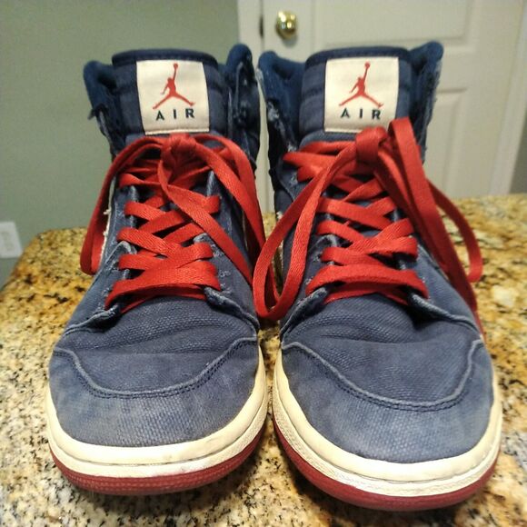 Nike Air Jordan 1 High Strap Olympic 342132 461 Mens 9.5 Basketball Running - Picture 1 of 12
